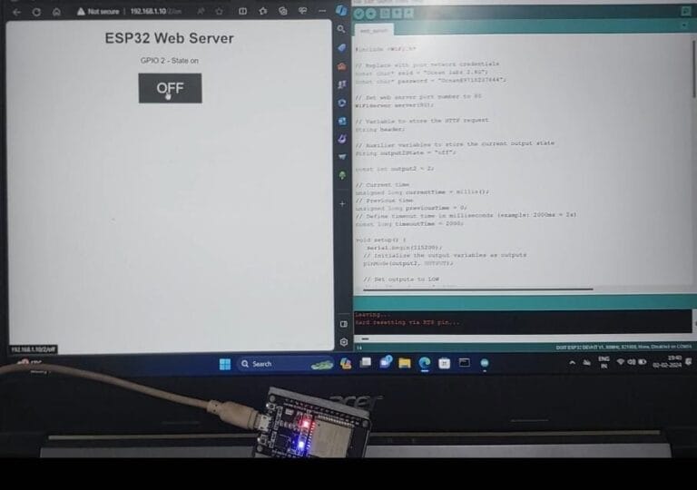 ESP32 Web Server - OceanLabz