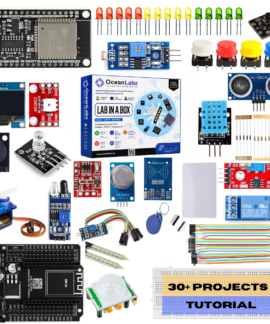 DIY Wireless IOT Super Starter Kit with ESP32 Controller Board & Expension Board | 30+ Project Online Tutorials & 30+ Challenges | Compatible with UNO, RPi, ESP32, Mega | 24+ Components