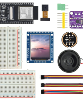 DIY AI Voice Kit with ESP32-S3 Camera Board | TFT 1.8 Display, INMP441 Microphone, MAX98357 DAC, Speaker & More! | Smart Voice & Vision Development Kit for AI Projects